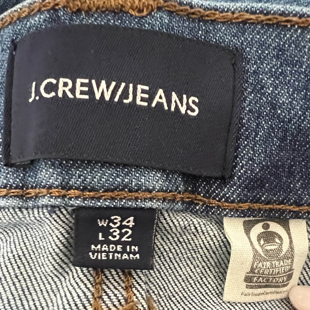 🖤J.Crew Men’s Slim-Fit Stretch Jeans – W34 x L32 – Resin Rinse Rinse - Picture 6 of 11